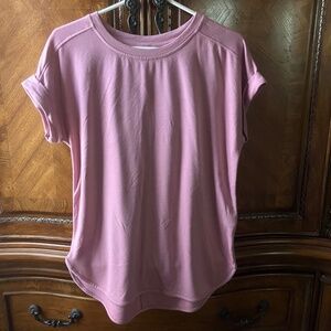 Cupio Women's Crew Neck Short Sleeve Pink Top - Size M